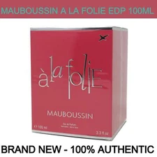 Brand New Mauboussin à la Folie 3.4 oz/100ml Eau de Parfum for Women