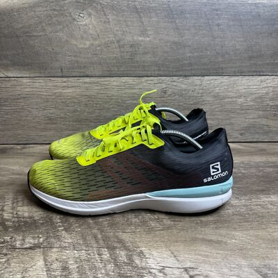 Salomon Sonic 3 Accelerate 411269 Mens US 11 Running Shoes Yellow Black Sneakers