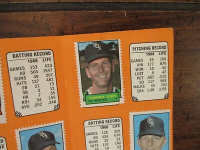WHITE SOX   1969 Topps Stamp Album(w/TOMMY JOHN/LUIS APARICIO/COMPLETE/PETE WARD