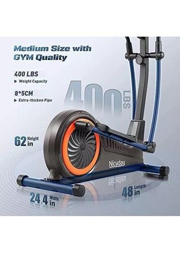 Niceday Elliptical Machine, Trainer with Hyper-Quiet Magnetic Driving System F - Picture 4 of 9