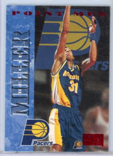 1996-97 Skybox Premium - Point Men Reggie Miller #250 Star Rubies 