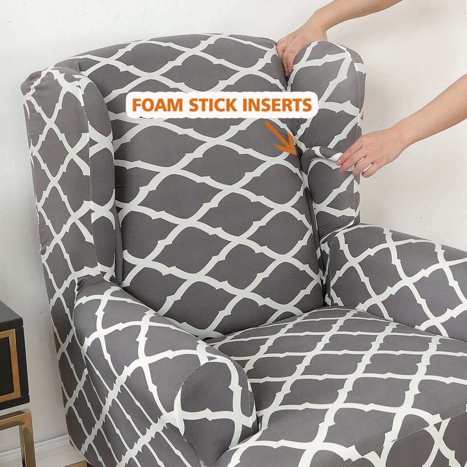 Wingback Slipcover Stretch Recliner Wing Back Chair Covers Sofa