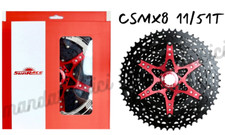 11-51T SunRace 11 Speed CSMX8 Black Cassette MTB Compatible With Shimano SRAM