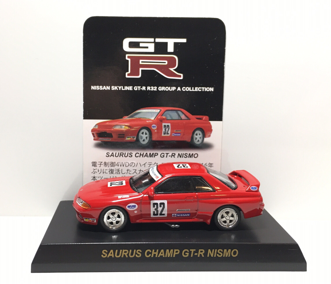 Kyosho 1/64 Nissan Skyline GT-R R32 BNR32 Saurus Champ GT-R Nismo