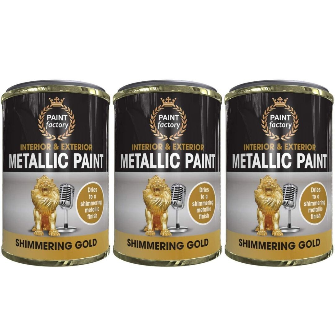 B&Q -  Metallic Gold Paint 300Ml (Tin) - Image 9