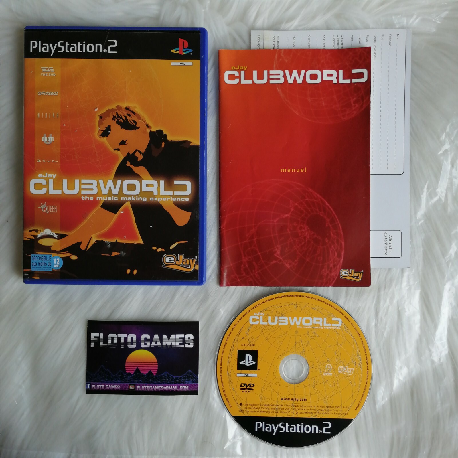 Jeu eJay Clubworld pour Playstation 2 PS2 Complet CIB - Floto Games