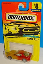 Matchbox 1997 Release SuperFast #8 Mazda RX-7 Gold & Red