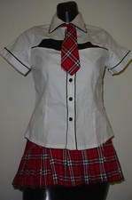 STRIPPER POLE DANCER EXOTIC ENTERTAINER "SCHOOL GIRL" OUTFIT SIZE MEDIUM/LARGE