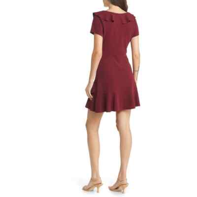 Altar'd State Faux Wrap Dress Burgundy Size M | eBay