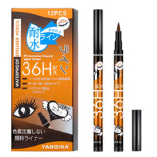 36H Waterproof Liquid Eyeliner Pen, Precision Tip Long-Lasting Smudge Proof