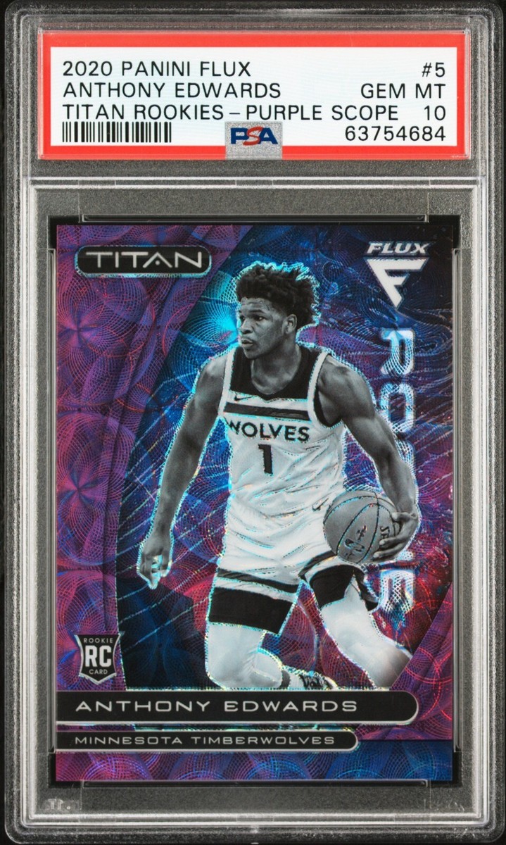 2020-21 Panini Flux - Titan Rookies Anthony Edwards #5 Purple