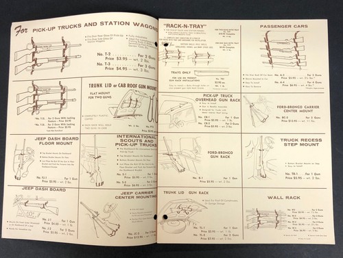 1970 G-Loc Gun Racks Catalog Hunting Print Ad - Picture 2 of 3