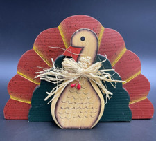 Turkey Thanksgiving Decor Turkey Shelf Sitter Primitive Fall Decor Mantel Decor