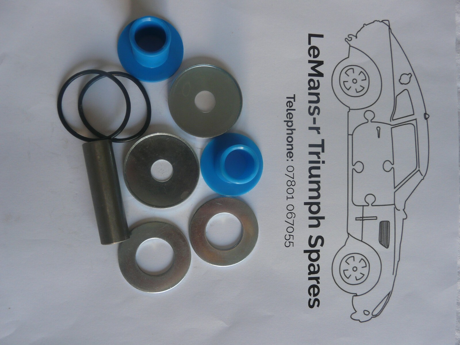 Triumph spitfire mk1/1500 quality uk made rear trunnion kits and bolts
