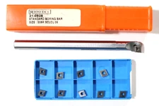 MICRO 100, S06K SCLCL 06, 3/8" BORING BAR W/ CCMT 21.50 CARBIDE INSERTS   C725