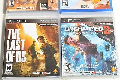 PS3 Uncharted 2 & 3 Last of Us Lot Playstation 3 4 Naughty Dog Overwatch  Game