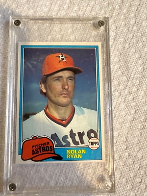 1981 Topps #240 Nolan Ryan rare Vintage Baseball Card See Pics! Astros MLB Error