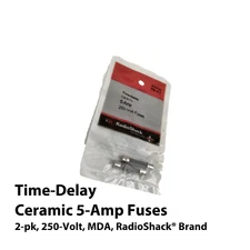 2-pk Time-Delay Ceramic 5-Amp 250-Volt Fuses, RadioShack® Brand 270-0156