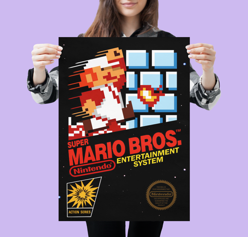 Retro NES Poster Vintage Super Nintendo Poster 80er 90er Jahre Wandkunst A5 A4 A3 A2 - Bild 43 von 52