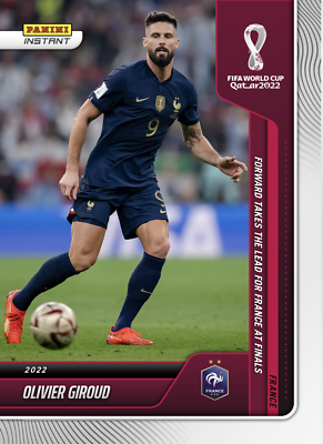 OLIVIER GIROUD TAKES LEAD FOR FRANCE WORLD CUP FINALS PANINI