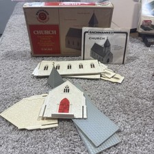 USED Bachmann Plasticville O White Church Complete With Instructions