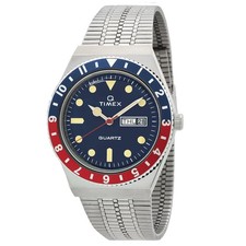 Timex Q Timex Reissue Quartz Blue Dial Pepsi ...