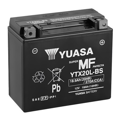 BATTERIE YUASA YTX20L-BS 12V 18AH Big Dog Bulldog 1442
