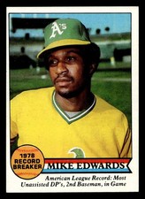 1979 Topps #201 Mike Edwards RB Near Mint Athletics RB