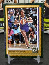 2025 Panini Donruss WNBA Rickea Jackson Green Shimmer Rare SSP Insert Sparks #49