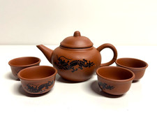 Elegantes Yixing Teeset-Teekanne mit 4 Tassen in Geschenkbox