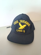 Vintage USS Tarawa LHA-1 Cap * Milit&auml;r * BESCH&Auml;DIGT #*o3