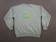Vintage 80s San Diego California Raglan Sleeve Sweatshirt Size L Tourist Read