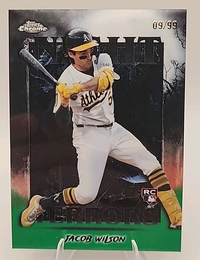 2025 Topps Chrome Update - Night Terrors Jacob Wilson #NT-11 Green /99