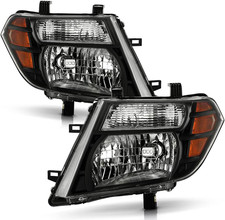 - for Black 2008-2012 Nissan Pathfinder Headlights Headlamps Aftermarket 08-12 D