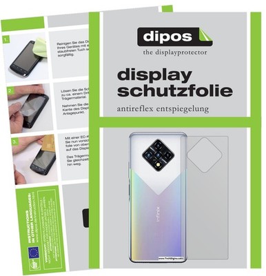 5x Schutzfolie für Infinix Zero 8 Rückseite Display Folie matt