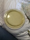 Federal Glass Madrid Amber Depression Glass ~ Serving/Cake Plate 11 1/4 In