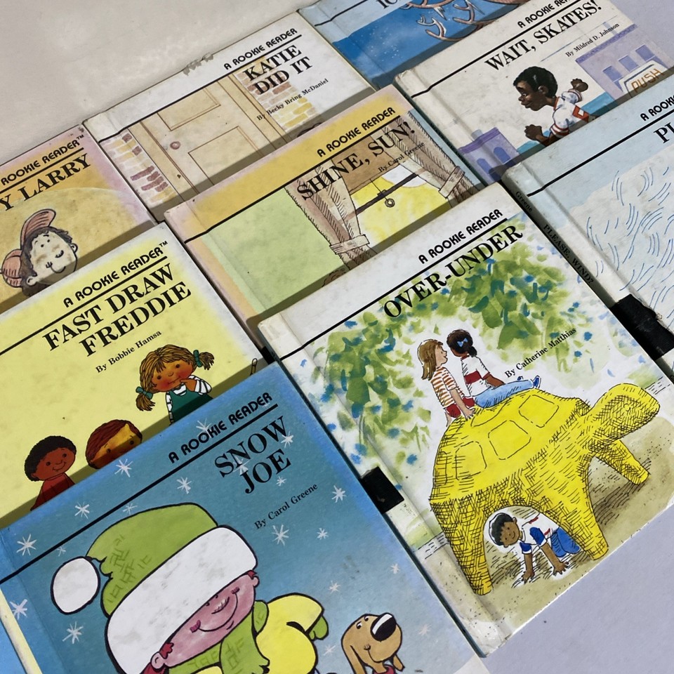 1980's Vtg 12 Lot A ROOKIE READER Kids BOOKS EARLY/EASY LEARN TO READ ...