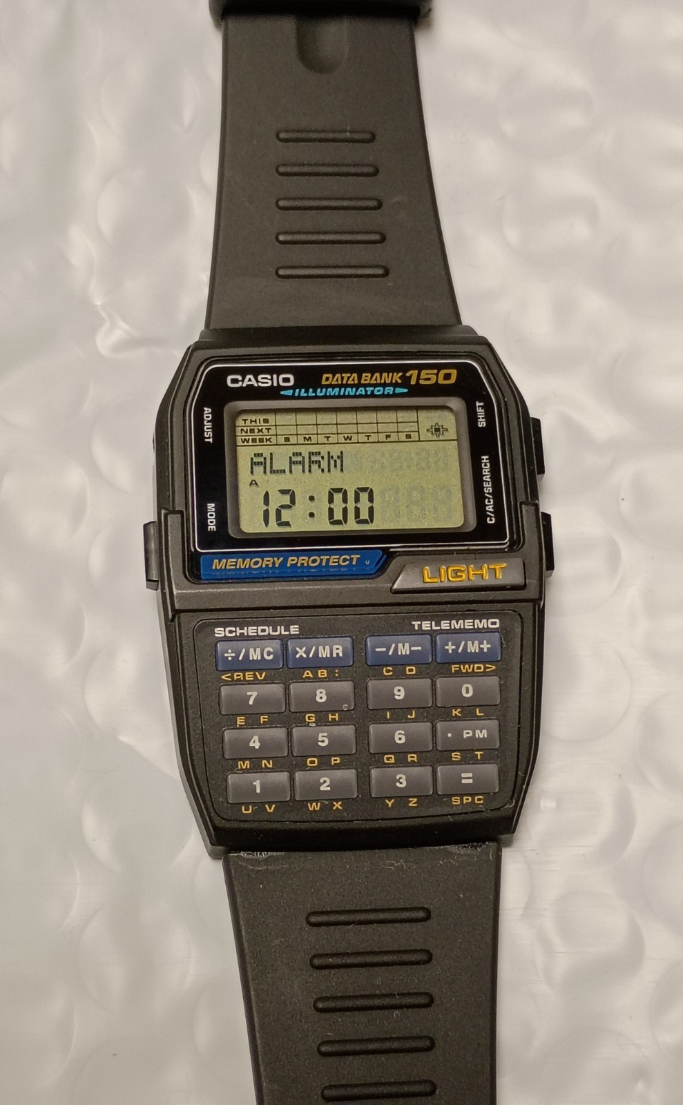 Casio DBC-150 Data Bank Calculator 1477 Vintage Men’s Watch *New Condition*