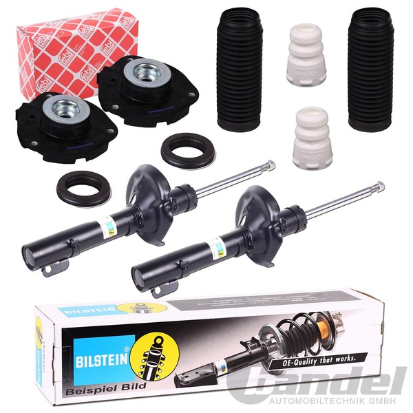 2X Bilstein B4 StossdÄMpfer + Febi Domlager + Staubschutz Vorne FüR Audi A3 8P-image