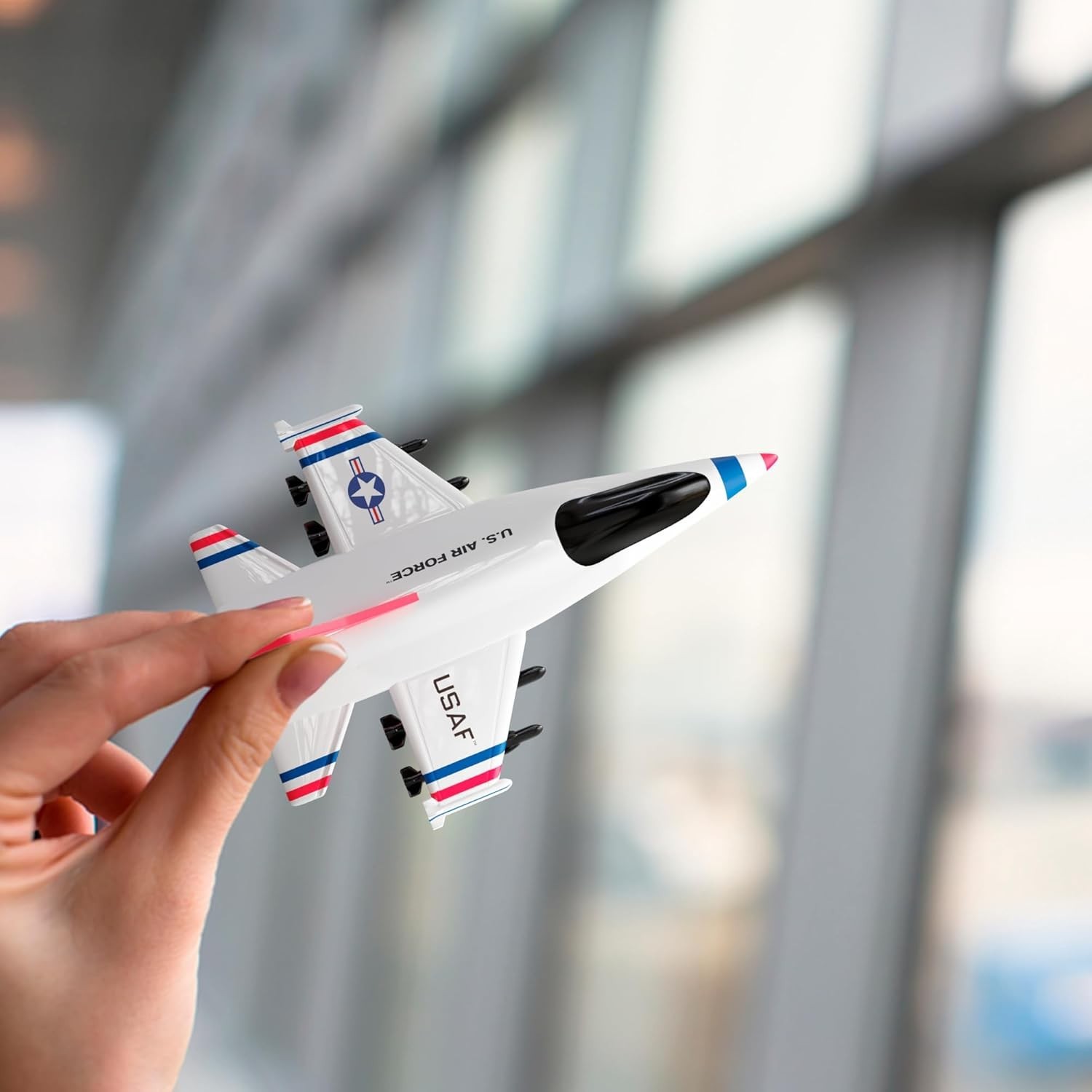 Exciting 4-Pack US Air Force Diecast Toy Fighter Jets - Perfect Gift for Kids