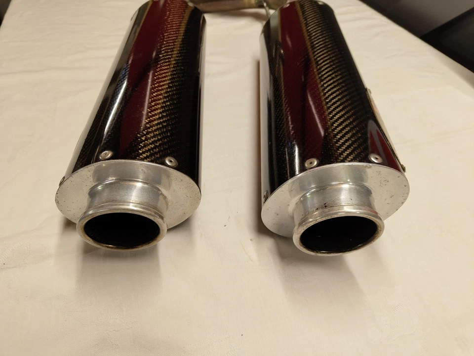 Ducati 916 748 996 998 Two Brothers Racing carbon cans. 45mm - Image 4 of 4