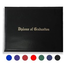 Diploma Holder Diploma Covers 8.5 x11 Imprinted Diploma of 1 Pack Black
