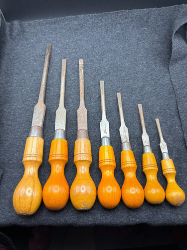WOODCRAFT SUPPLY MADE IN ENGLAND CABINET MAKERS SCREWDRIVER SET