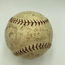 1923 Pittsburgh Pirates Team Signed Baseball Max Carey Rabbit Manville PSA DNA