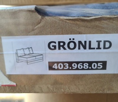 Ikea GRONLID Slipcover 403.968.05 Loveseat Sleeper Sectional SPORDA Natural NEW