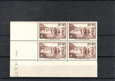TIMBRE FRANCE FRANKREICH 1937 N°345 NEUF** MNH COIN DATE
