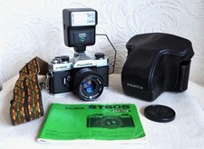 FUJIFILM FUJI FUJICA ST605 35mm film SLR camera kit with lens and extras