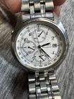 Vintage Seiko Chronograph Quartz White Dial 7T32-7C60  Mens Classic Formal