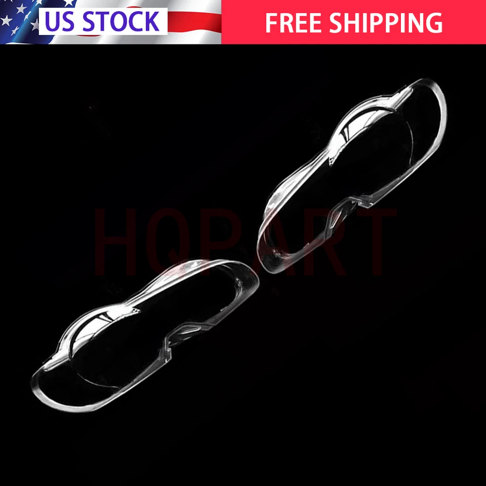 Pair Left+Right Headlight Clear Lens Cover + Sealant For Jaguar XF 2009-2011 Foto 3 de 4