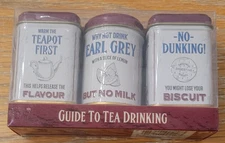 New English Teas Guide to Tea Drinking 3 pk Mini Tins